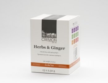 Фото Чай травяной (с имбирем) HERBS & GINGER CREMON pier 109 на чайник