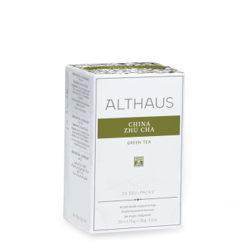 Фото Зелений чай Althaus China Zhu Cha Deli Pack 20 пак. — класичний китайський зелений чай
