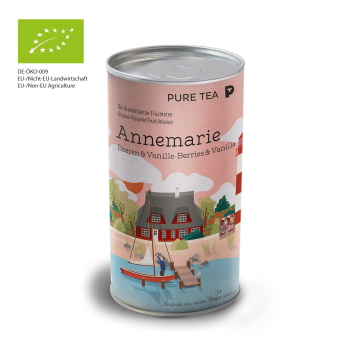 Фото Фруктовий чай Pure Annemarie Berries and Vanilla Organic \ листовий чай 150 г — органічна ягідна інфузія з ніжними ванільними нотами.