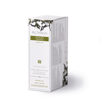 Фото Зелений чай Althaus Sencha Senpai Grand Pack 15 пак. — класичний японський зелений чай