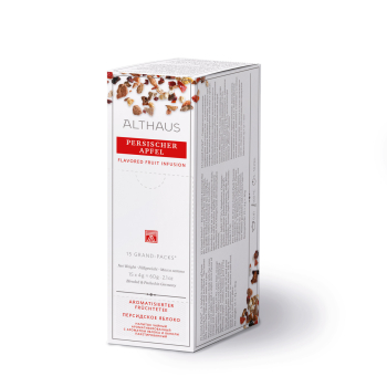 Фото Фруктовий чай Althaus Persischer Apfel Grand Pack 15 пак. — аромат яблука та цитрусу