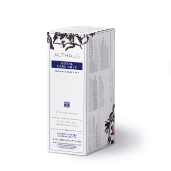 Фото Чорний чай Althaus Royal Earl Grey Grand Pack 15 пак. — ароматний бергамотовий чай