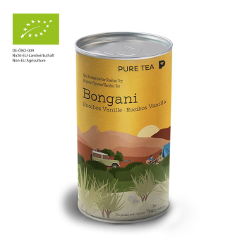 Фото Трав’яний чай Pure Bongani Rooibos Vanilla \ листовий чай 150 г  — органічний ройбуш із м’якою ванільною солодкістю.