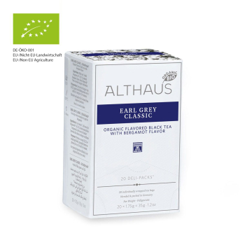 Фото Чорний чай Althaus Earl Grey Classic Deli Pack 20 пак. — ароматизований бергамотом