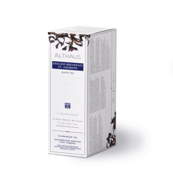 Фото Чорний чай Althaus English Breakfast St. Andrews Grand Pack 15 пак. — класичний англійський Breakfast Tea