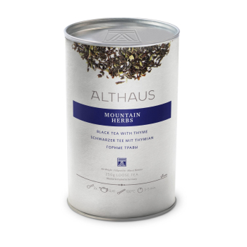 Фото Чай чорний Althaus Mountain Herbs — ароматний чорний чай з чебрецем, 250 г